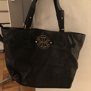 Tory Burch Black Leather Tote
